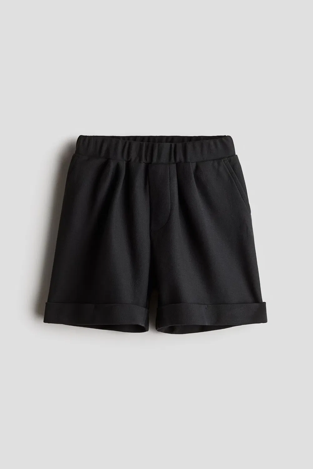 Хлопковые трикотажные шорты свободного кроя H&M, Schwarz