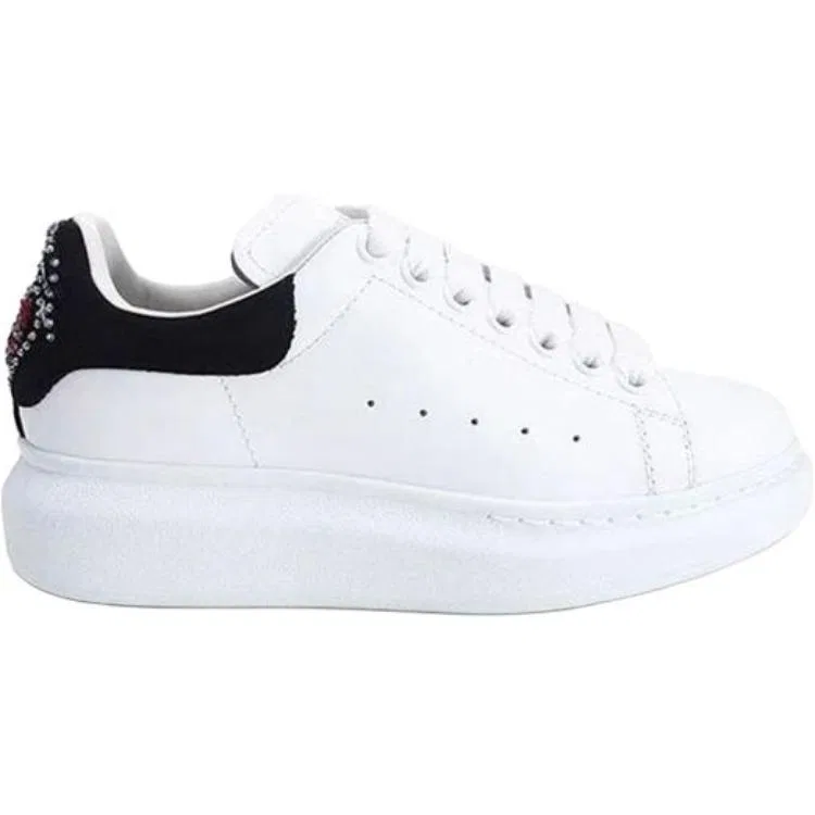 Детские кроссовки для скейтбординга Oversized Low top Alexander McQueen, White Black — фото 3