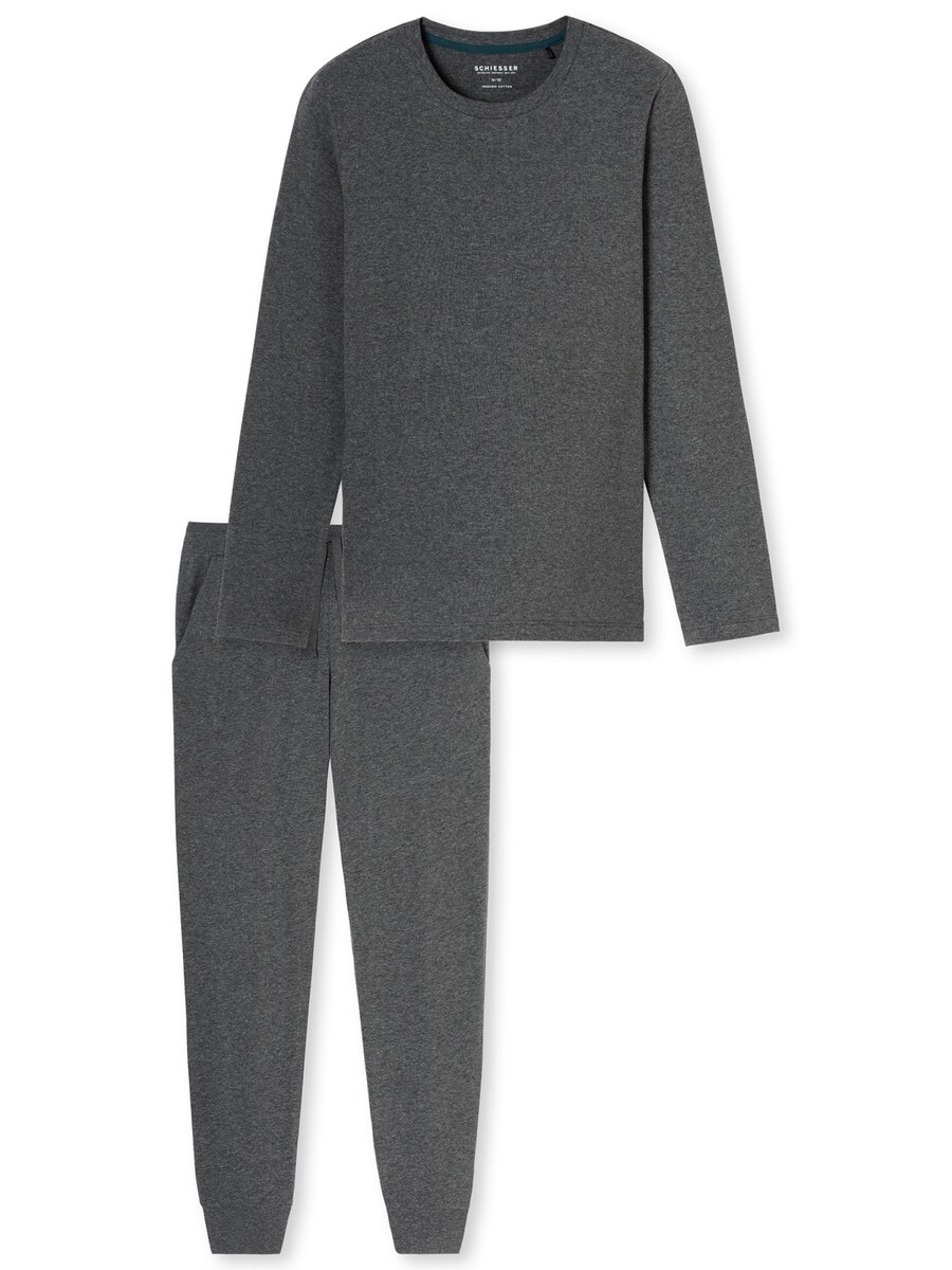 

Длинная пижама SCHIESSER Modern Nightwear, серый