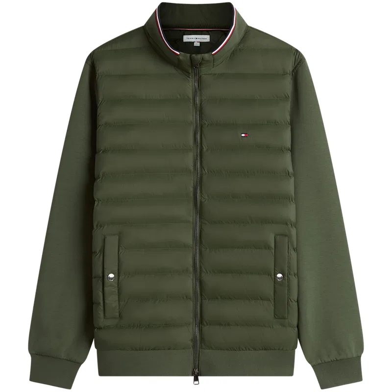 Мужской пуховик с воротником-стойкой Tommy Hilfiger, Army Green MT1