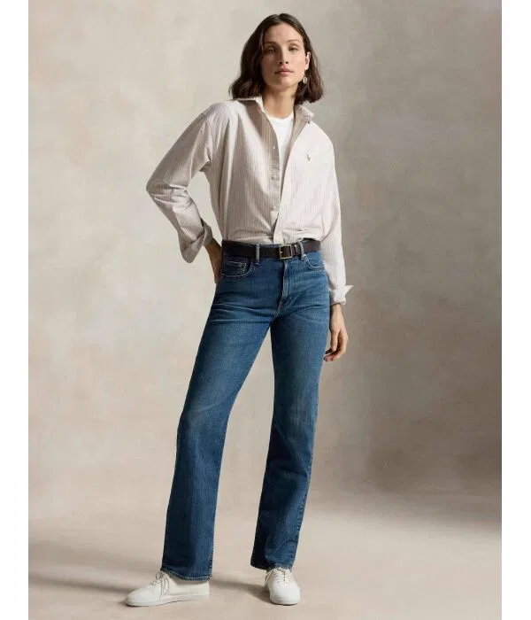 Женская рубашка свободного кроя Camicia Polo Ralph Lauren, Rosa — фото 2