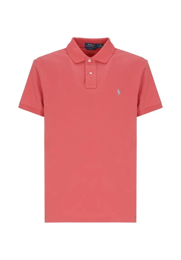 Поло из 100% хлопка Polo pony Polo Ralph Lauren, Red, красный — фото 4