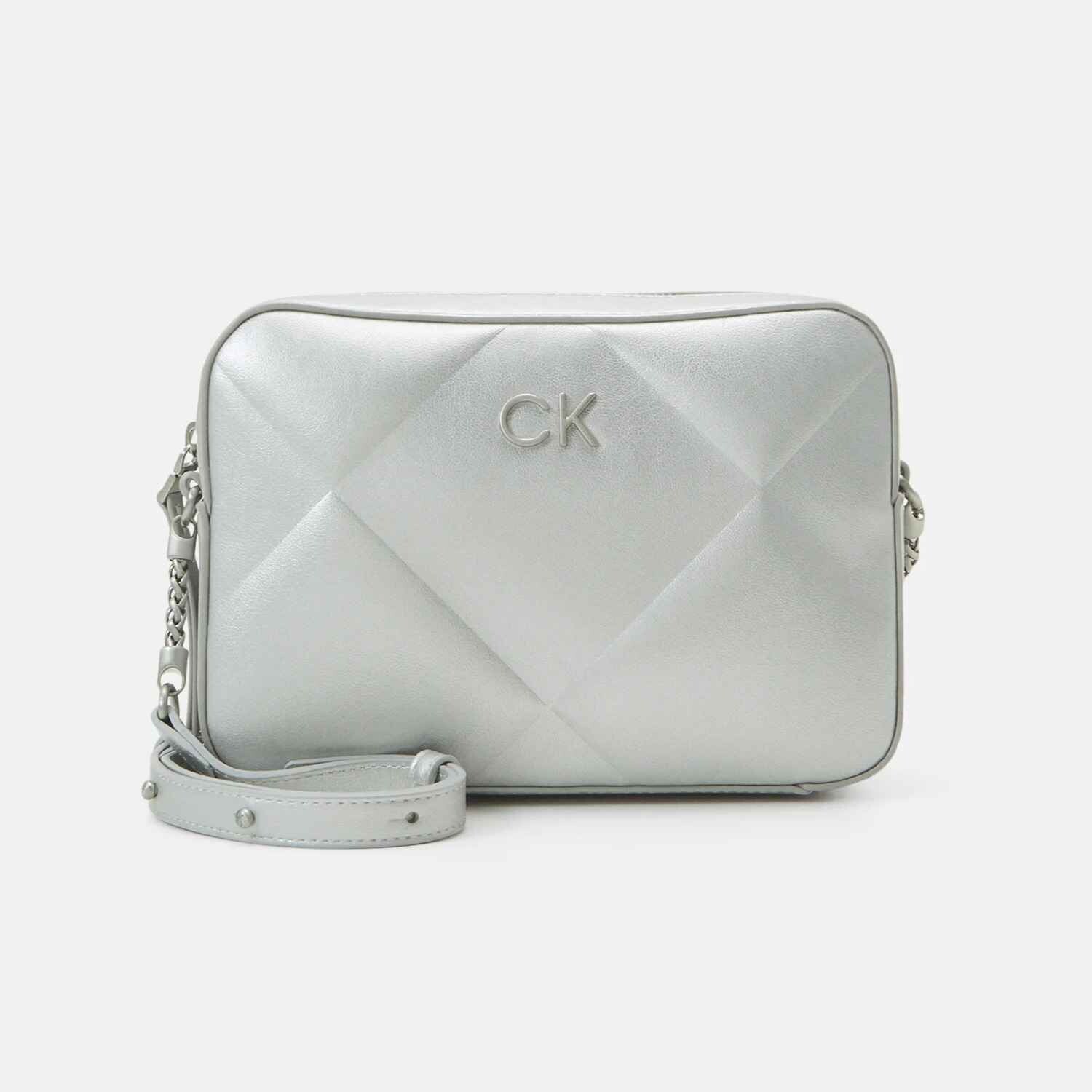 

Сумка Calvin Klein Re Lock Quilt, серебристый