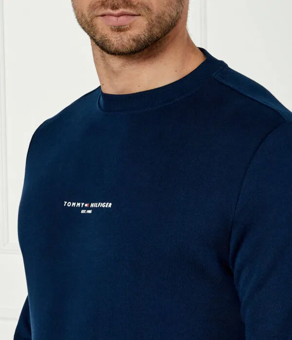 Мужской пуловер хлопковый Tommy Hilfiger, Blu Marino — фото 4