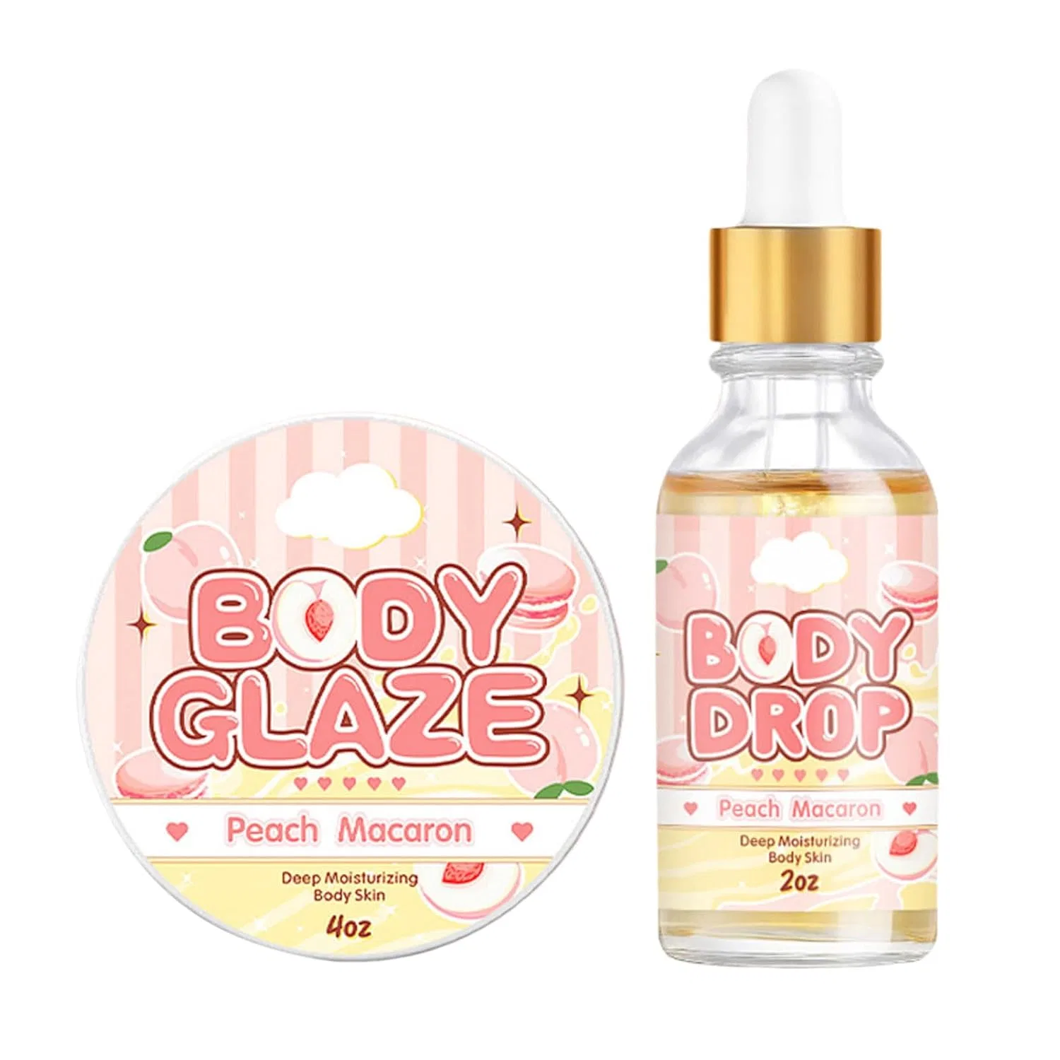 Боди-баттер Strawberry, набор 2 шт, 60 ml Generic