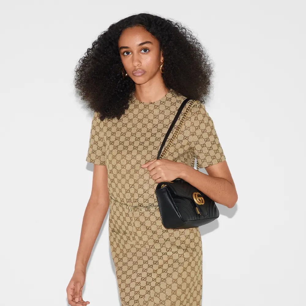 

Сумка GUCCI GG Marmont small shoulder, черный