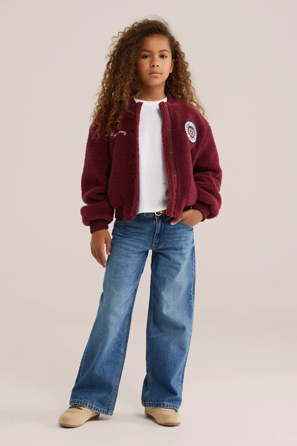 Флисовая куртка We Fashion, Burgundy Red — фото 4