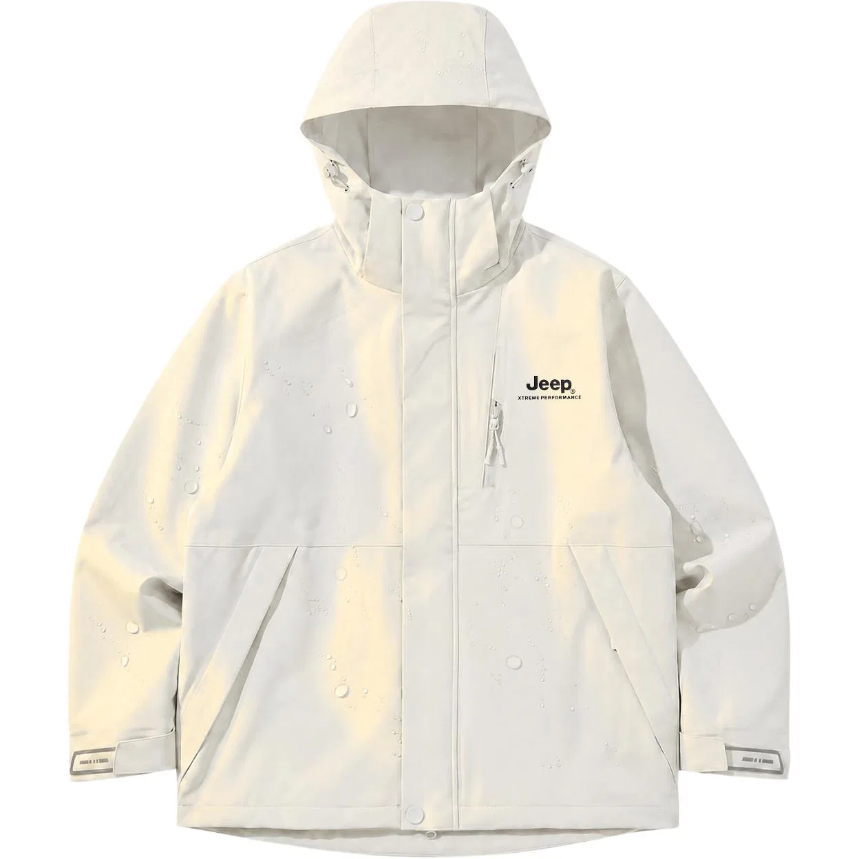 Детский худи с капюшоном, прямой крой, Warm Day White, Jeep