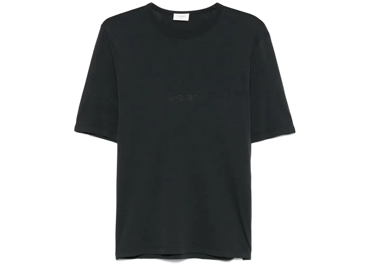 Мужская футболка с круглым вырезом с коротким рукавом Saint Laurent, Black White
