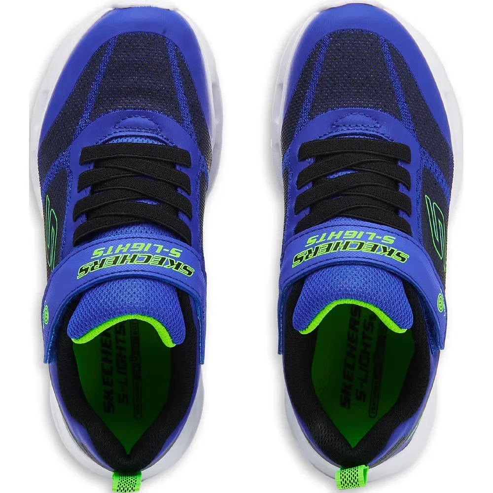 Детские кроссовки с подсветкой Glide Step Skechers, Blue/Black — фото 4