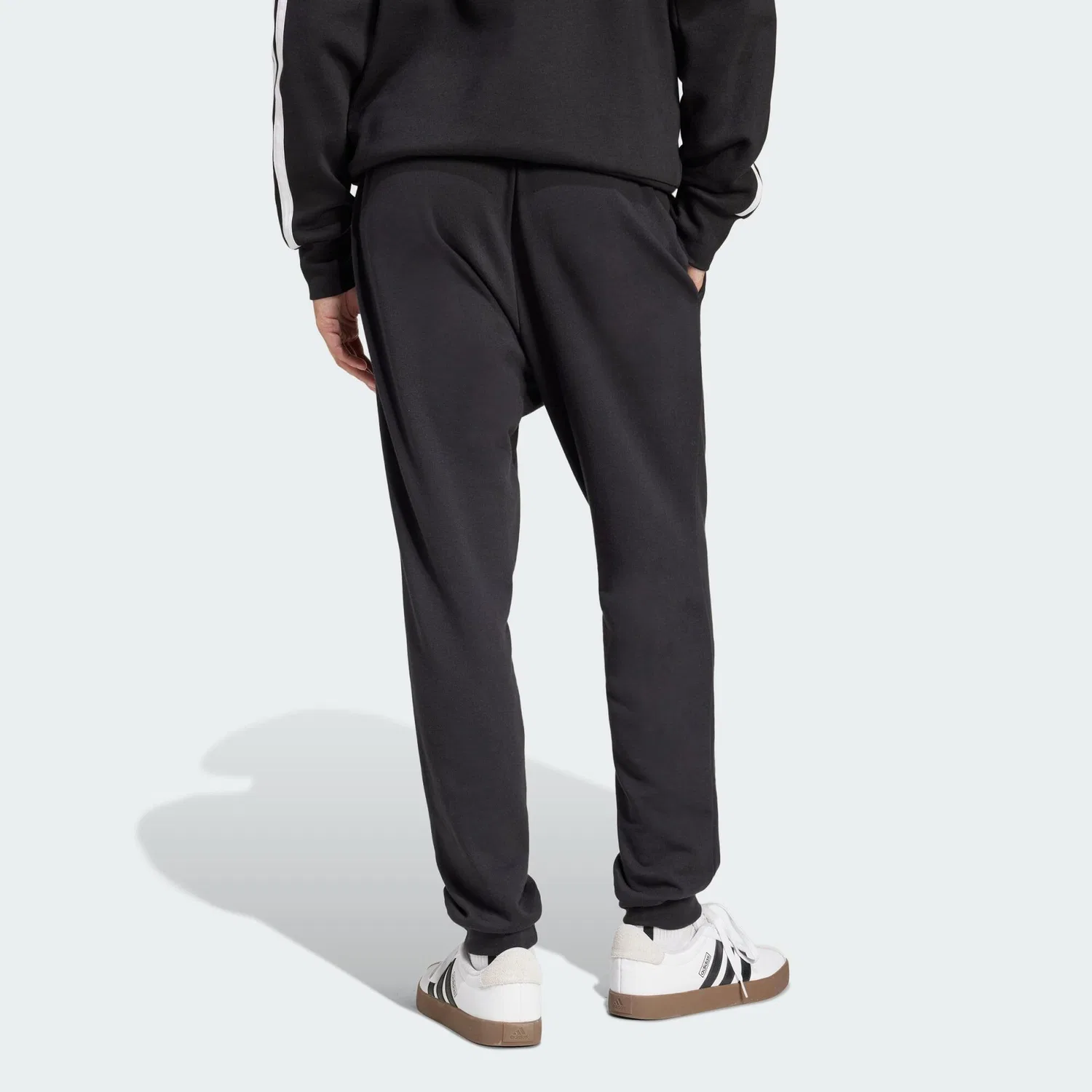 Женские штаны из футера Essentials Feel Cozy French Terry Adidas, Schwarz Weiss — фото 3