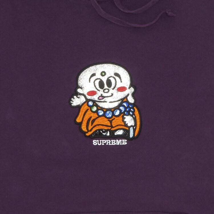 Толстовка Supreme AOI Buddha Hooded Sweatshirt 'Eggplant', фиолетовый — фото 3