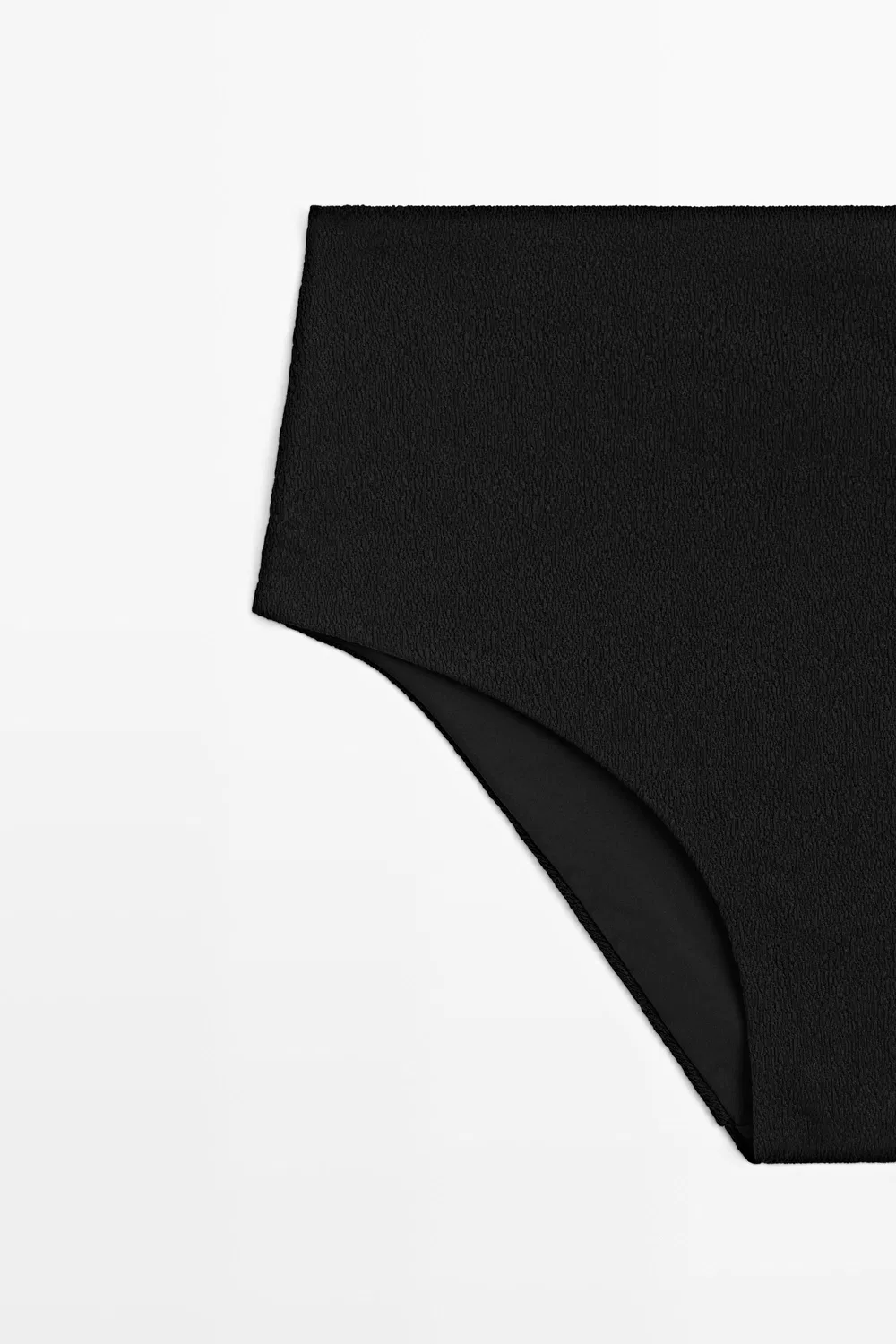Трусики бикини Massimo Dutti, с высокой талией, черные — фото 3