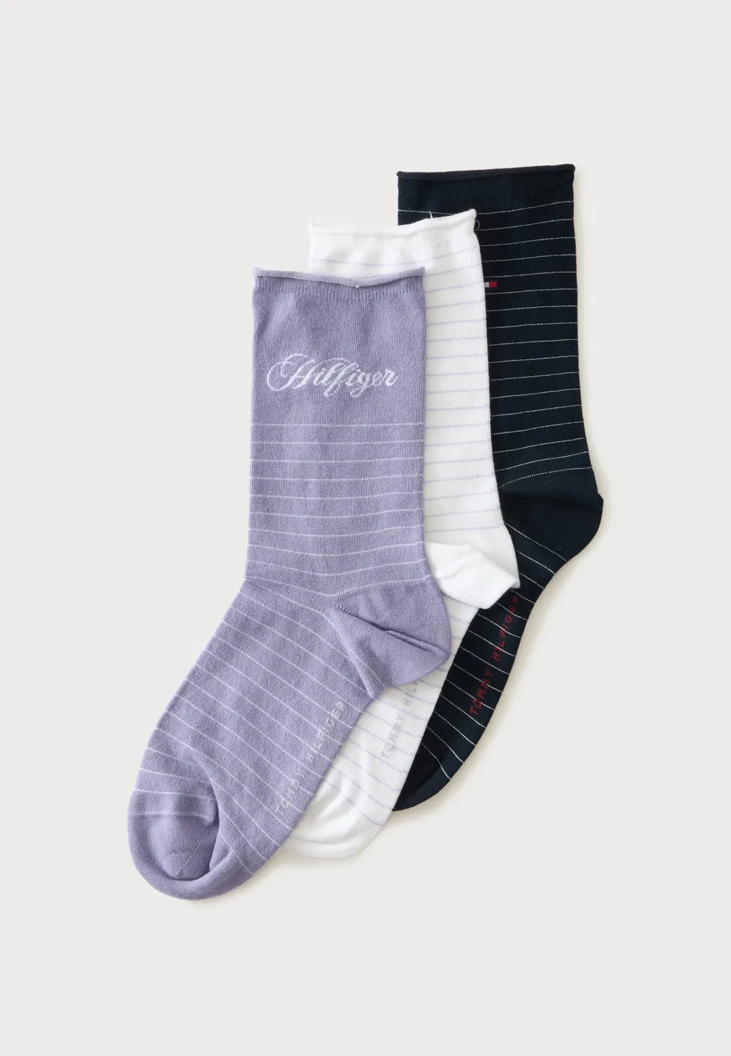 4 пары носков Tommy Hilfiger, Lilac/Dark Blue/White