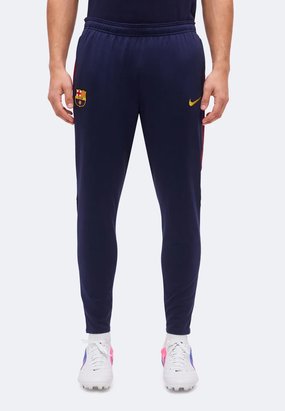 Фк Барселона - клубная одежда Nike Performance, Blackened Blue/Noble Red/Mineral Yellow