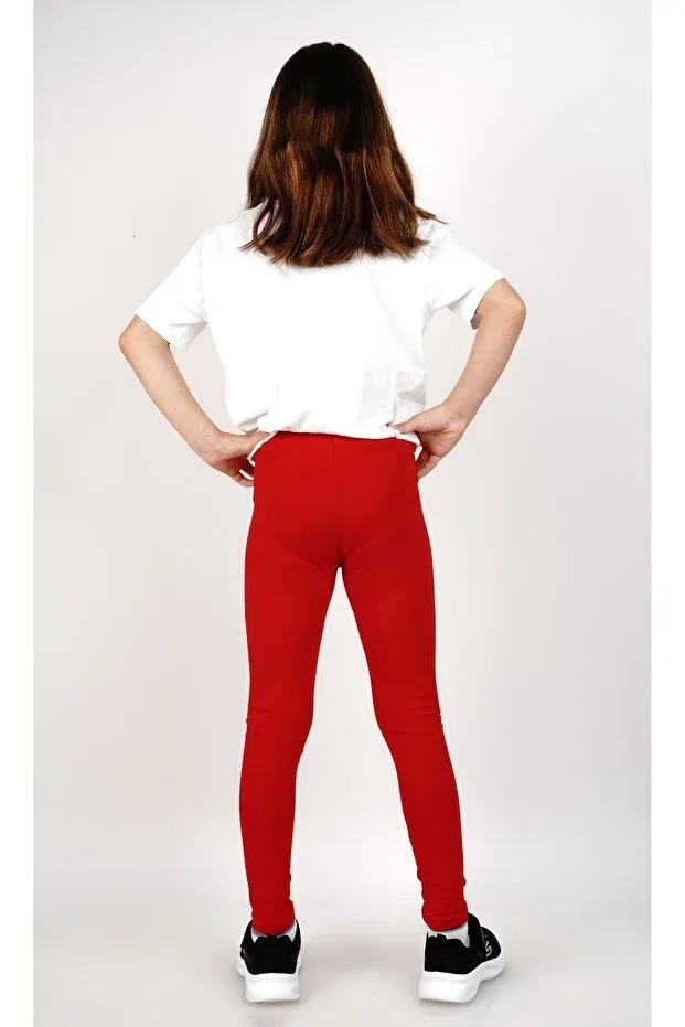Детские леггинсы для девочек облегающие Lovella, Red — фото 3