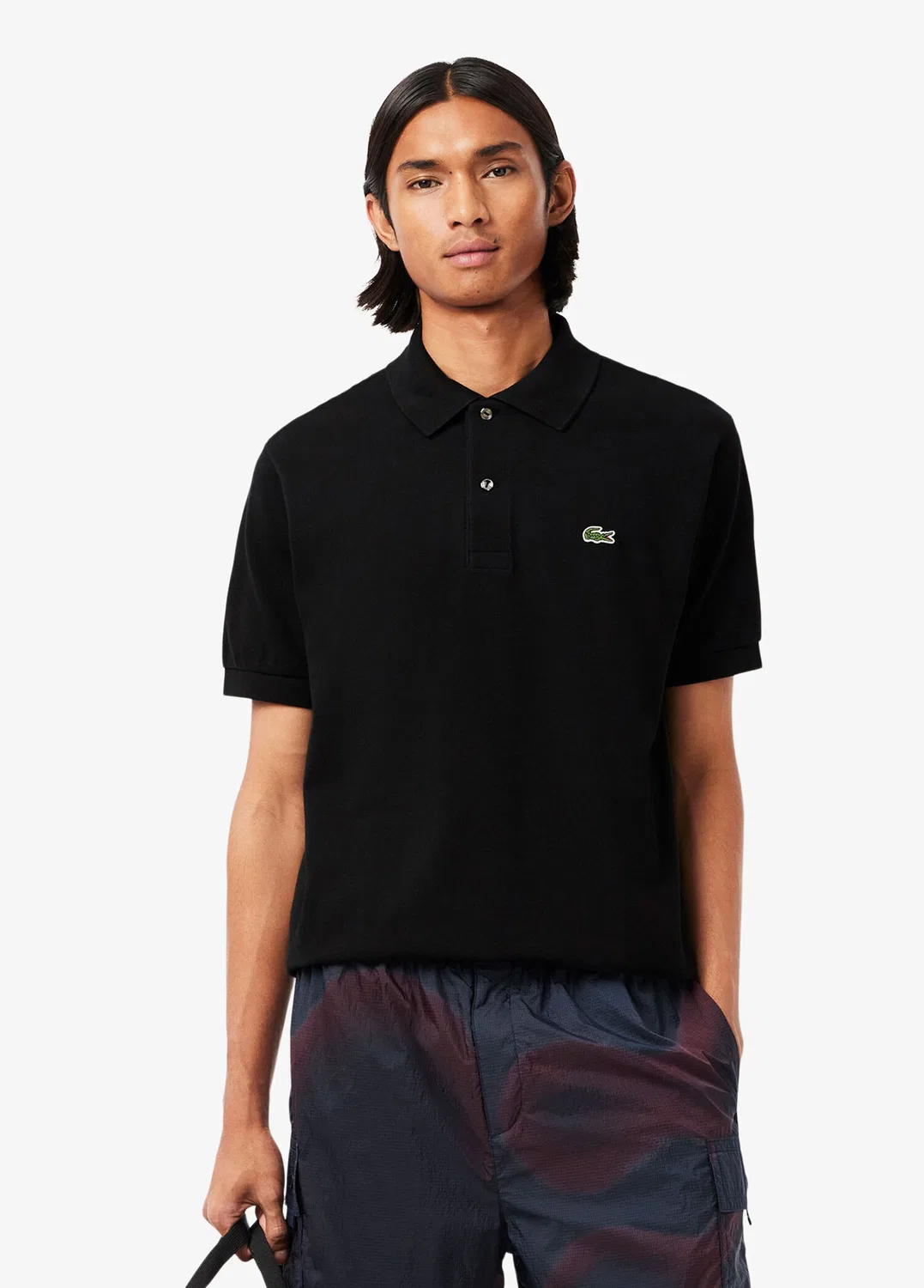 Поло Lacoste L.12.12 Classic Fit, черный