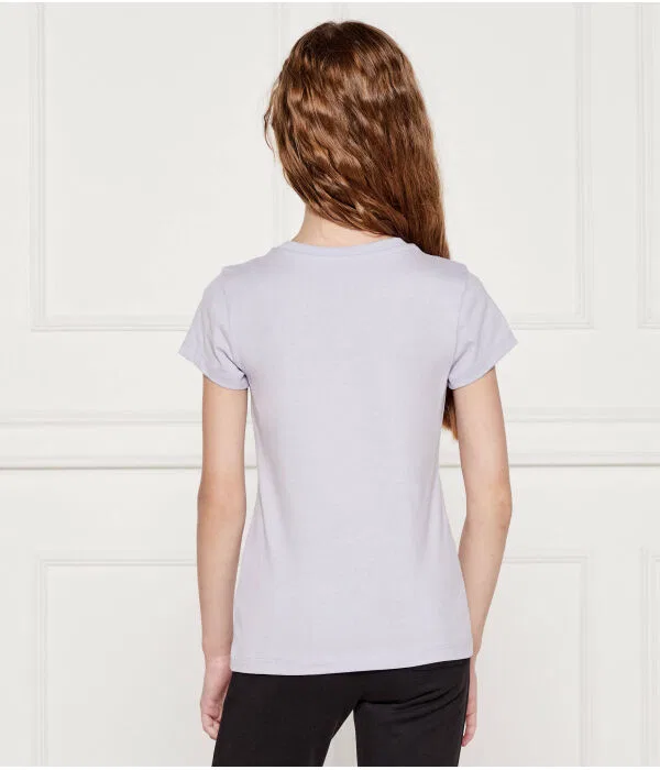 Детский комплект футболок для девочек T-Shirt 2-pack Slim Fit Calvin Klein Jeans, Lavanda — фото 4