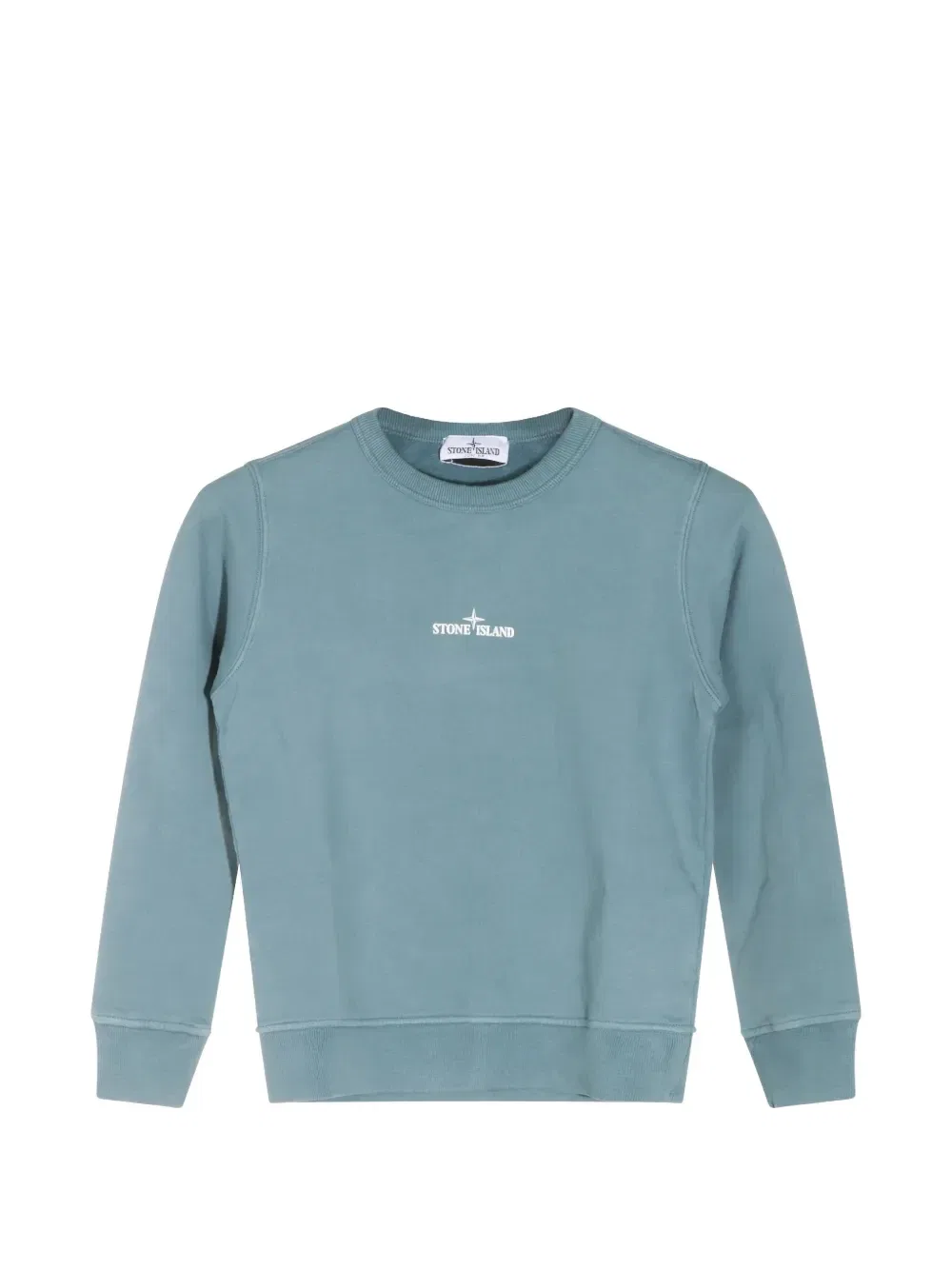Свитер с логотипом Stone Island Junior, синий
