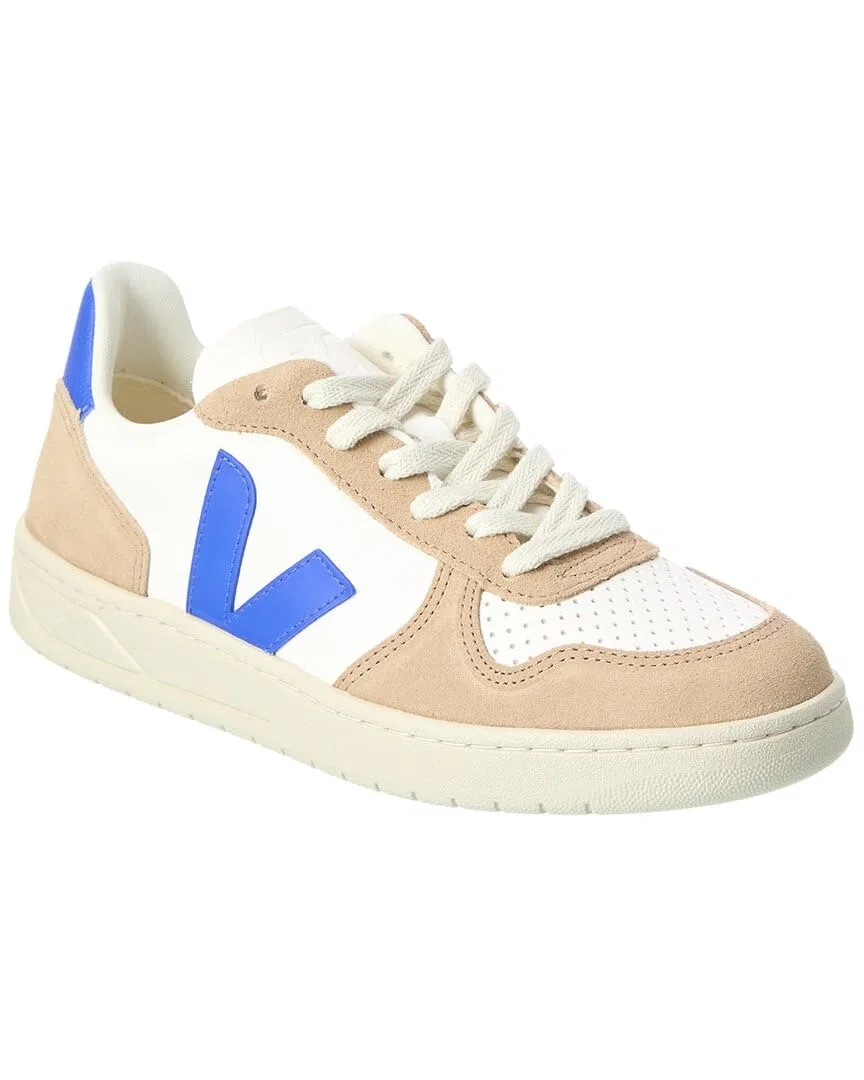 Детские кроссовки для мальчиков с кожаным верхом V-10 Veja, Extra White Paros Sahara