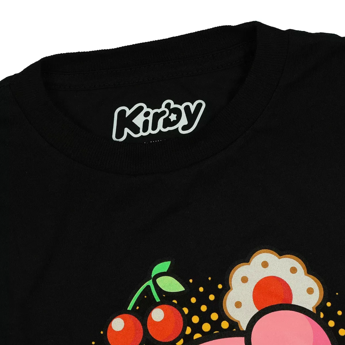 Детская футболка для девочек с принтом Kirby Seven Times Six, Black — фото 3