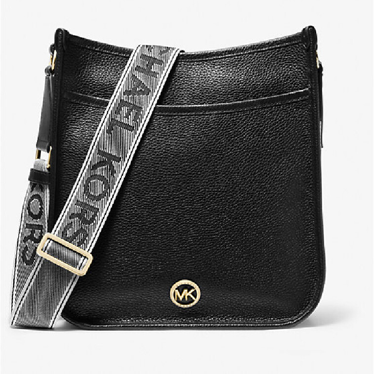 

Сумка Michael Michael Kors Luisa Large Pebbled Leather Messenger, черный