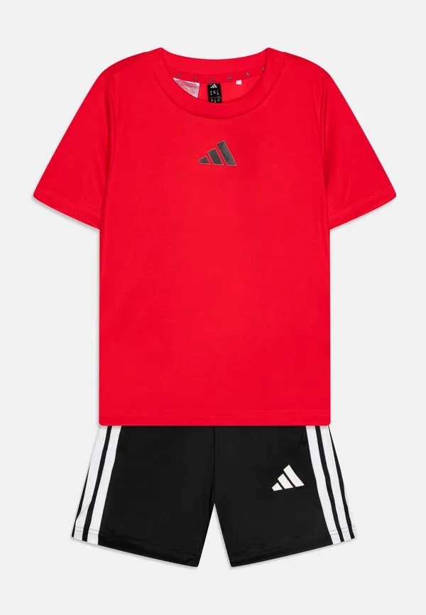 Комплект спортивной футболки Essentials для подростков (унисекс) Adidas Performance, черный