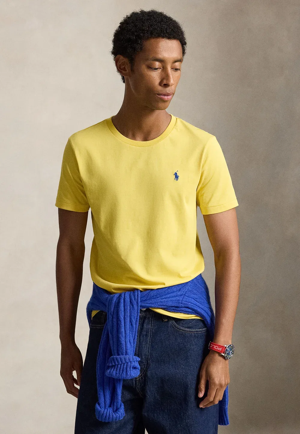 Футболка с коротким рукавом - базовая модель Polo Ralph Lauren, Collegiate Yellow