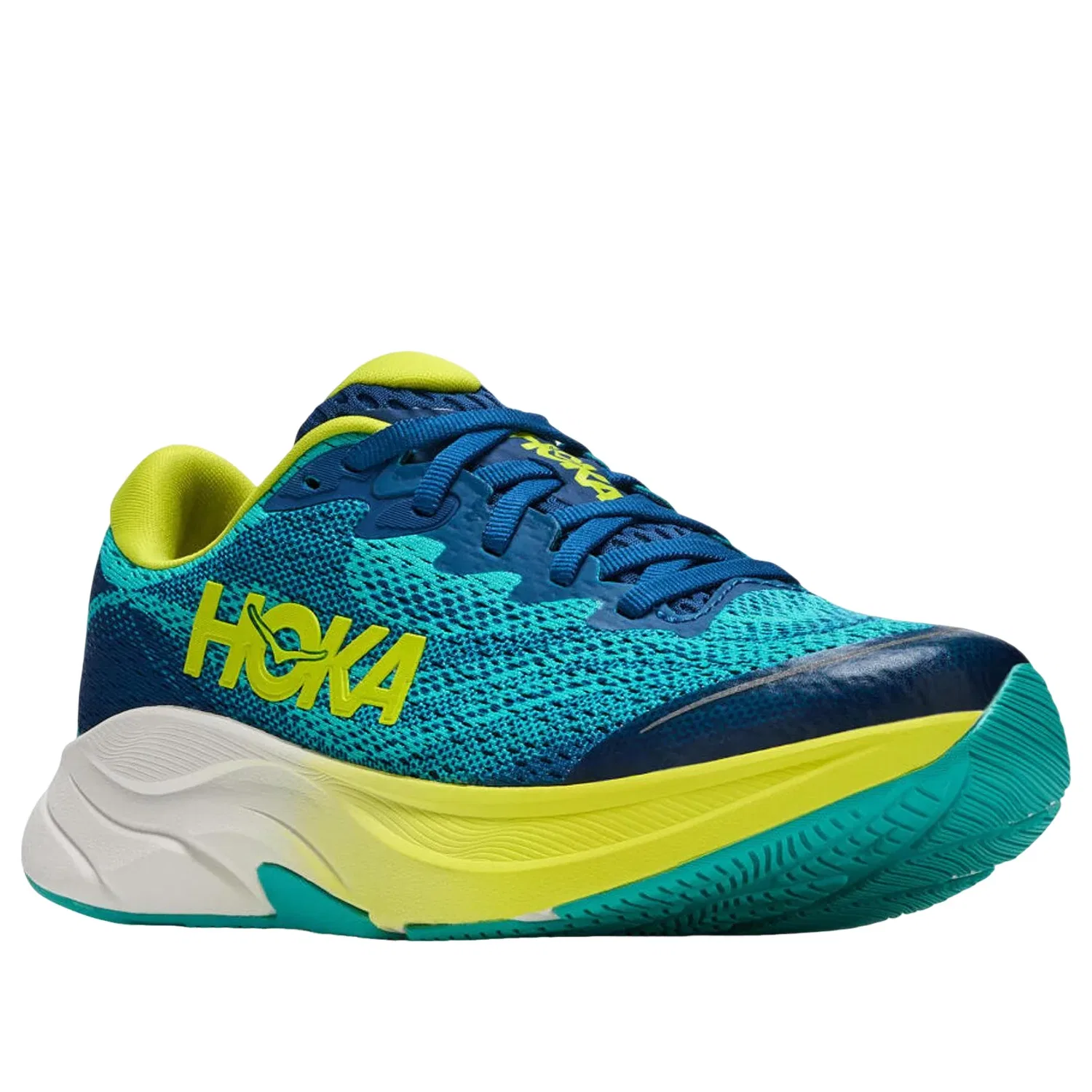 Детские кроссовки с сетчатым верхом Rincon 4 'Electric Aqua Neon Dragonfruit' HOKA ONE ONE, Electric Aqua/Neon Dragonfruit — фото 2