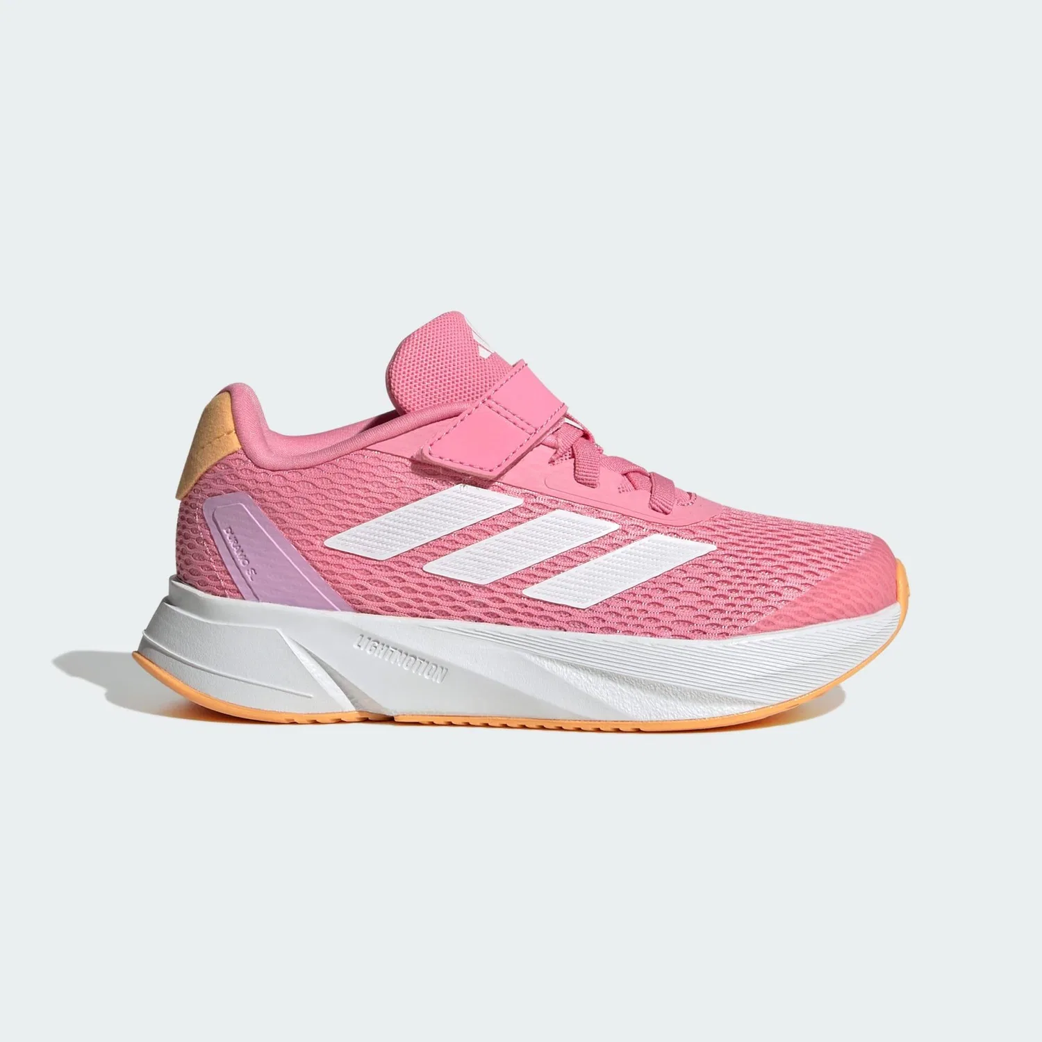 Детские кроссовки с эластичными шнурками Duramo SL Kids Adidas, Rosa Weiss Orange — фото 2