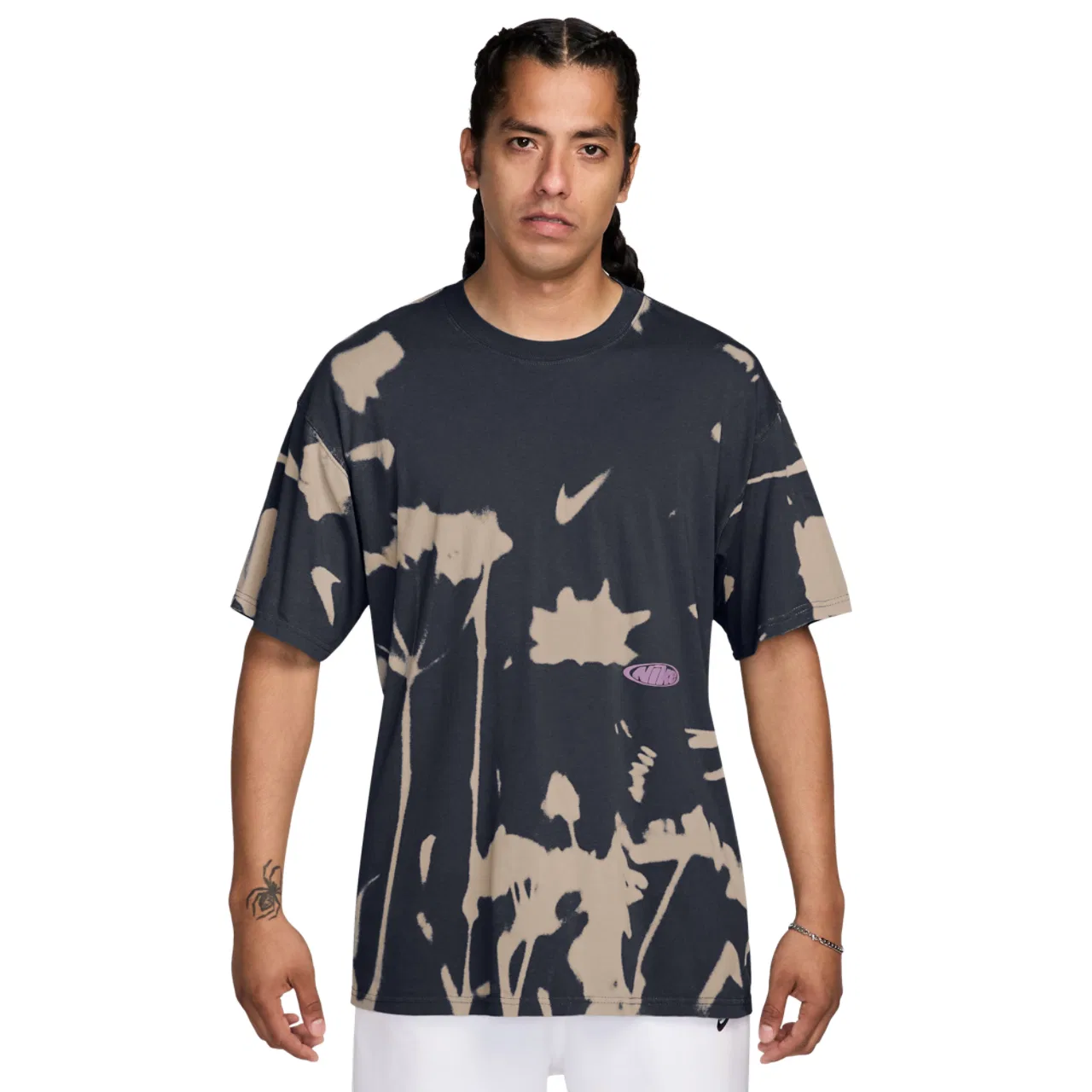 Мужская футболка Floral Loose Edition Nike, серый/бежевый
