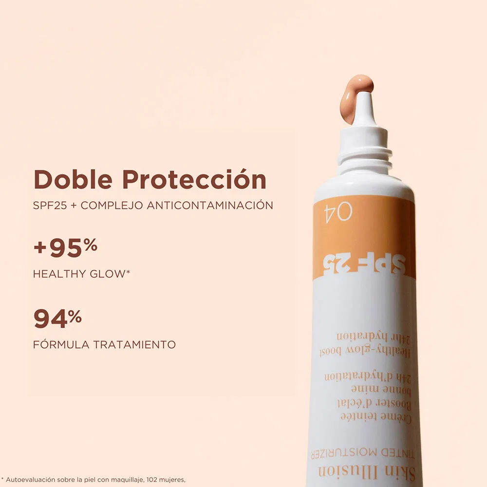 Увлажняющий крем с тоном Skin Illusion SPF 25, 40 мл Clarins, 02.5 — фото 3