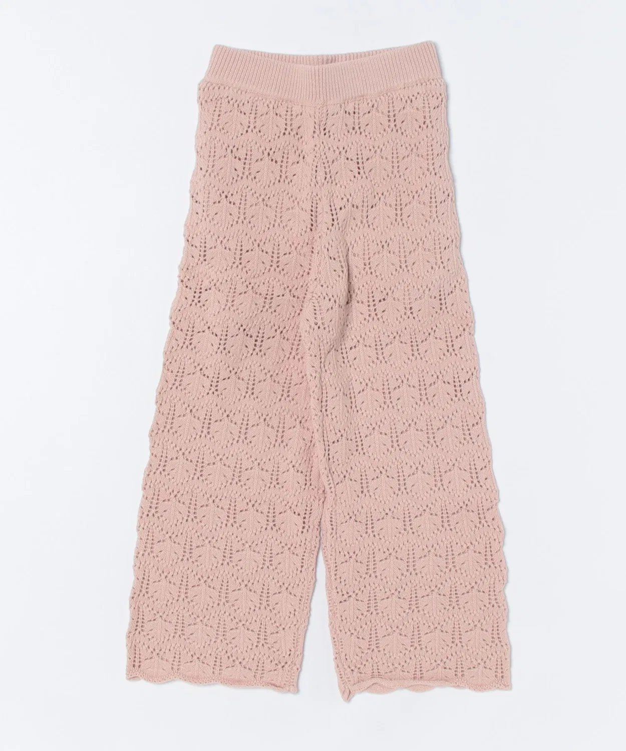 Детские вязаные крючком штаны с оборкой Rylee + Cru, Pink