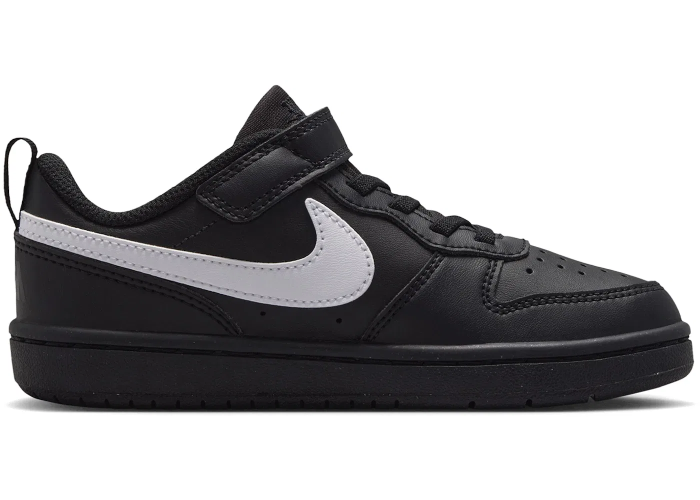 Детские кроссовки повседневные Nike Court Borough Low Recraft Nike, Black/Black/White