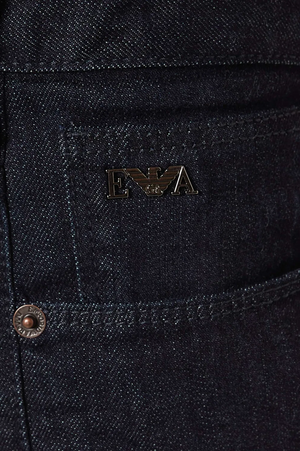 Джинсы слим с эффектом стрейч J06 Emporio Armani, синий — фото 4