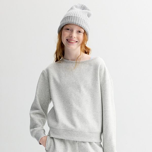 

Детская флисовая толстовка с лодочкой Sea + Skye, Grey