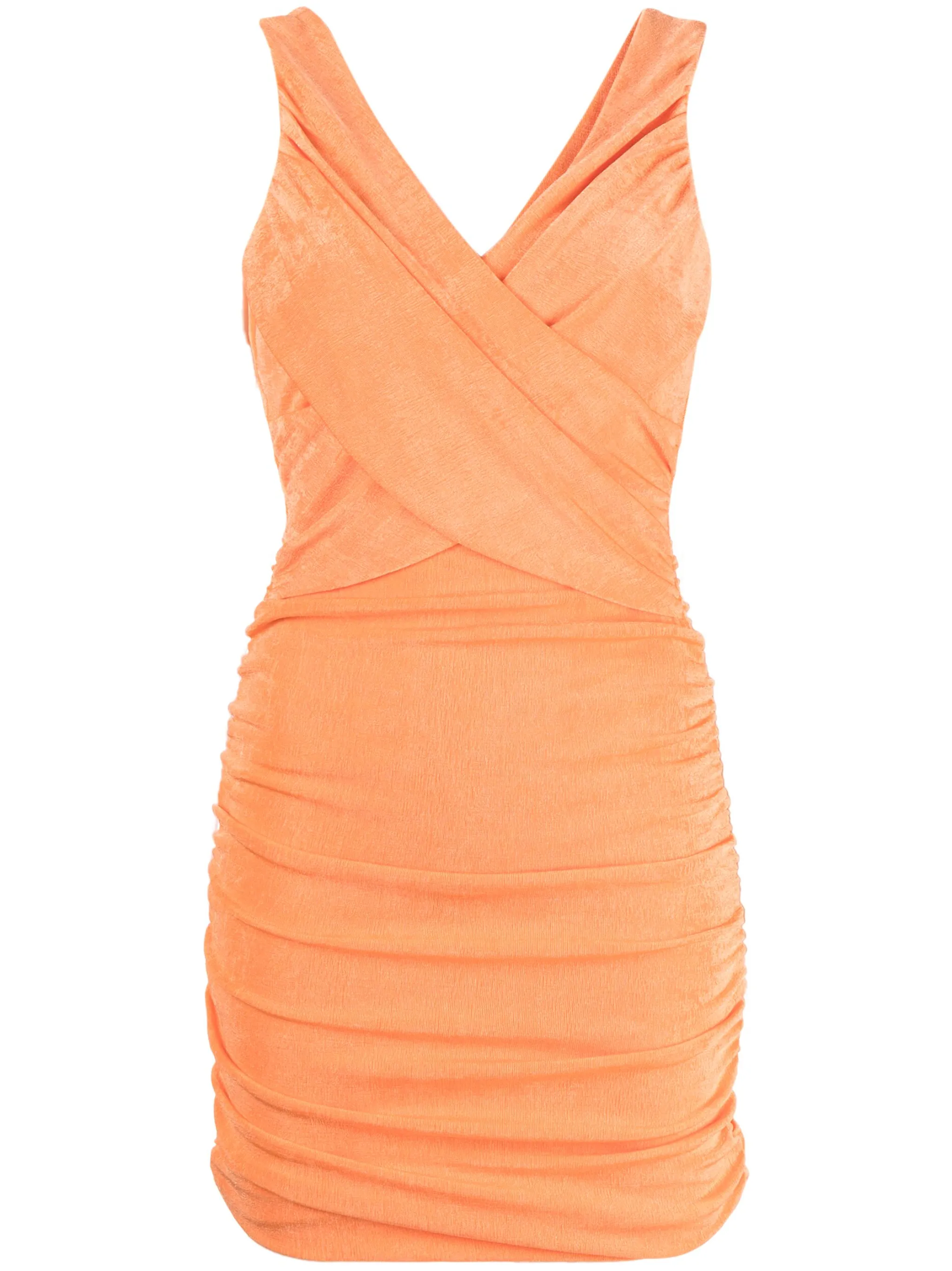 

Приталенное платье мини со сборками Likely, оранжевый