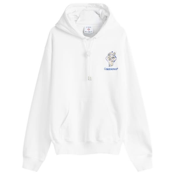 

Толстовка с капюшоном и воротником-стойкой Diamond Casablanca, белый