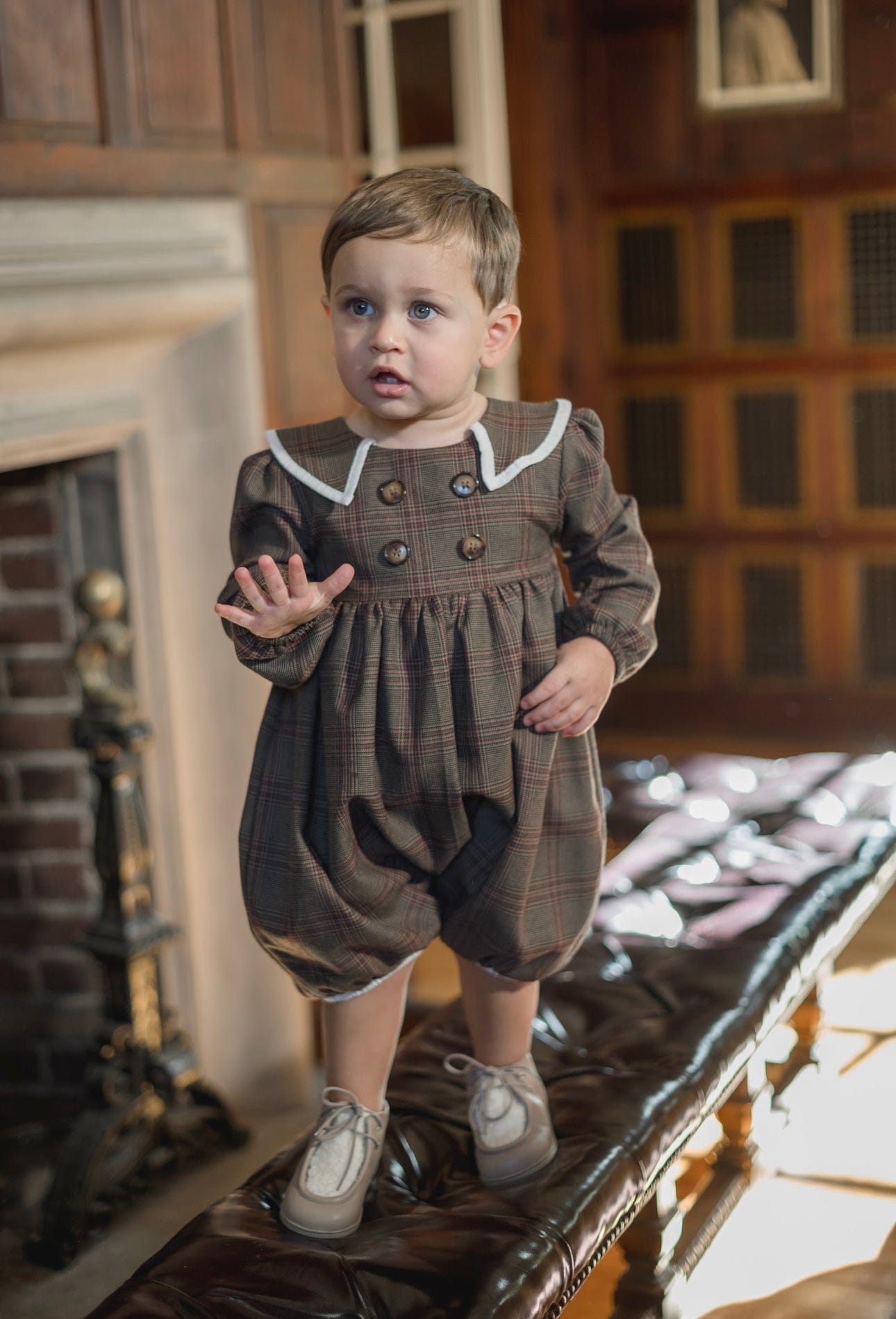 Блумер Blair Estate Tweed Petite Maison Kids, коричневый — фото 3