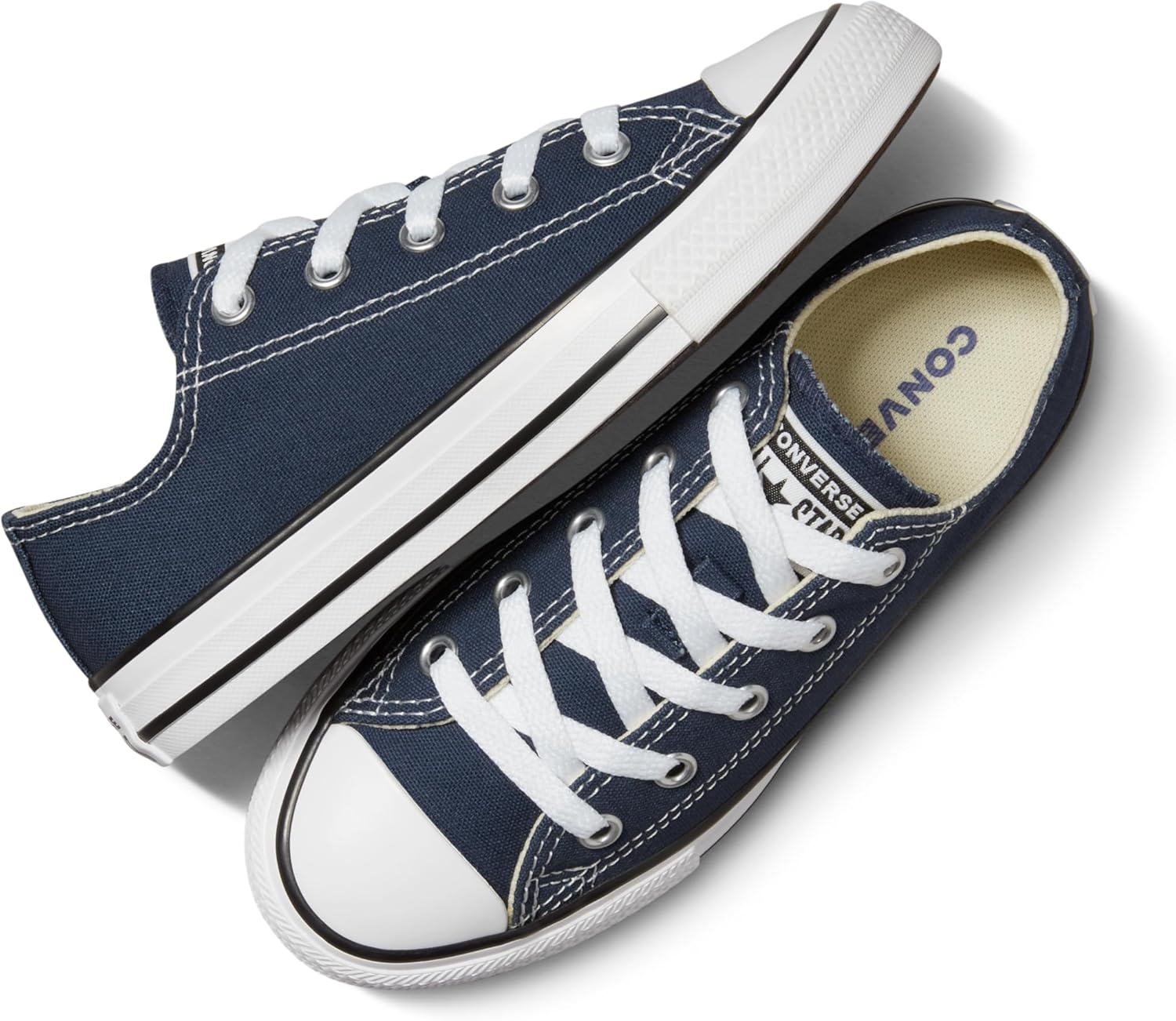 Детские кеды Converse Chuck Taylor All Star низкие, Little Kid (4-8 Years) 1 Little Kid Navy — фото 4