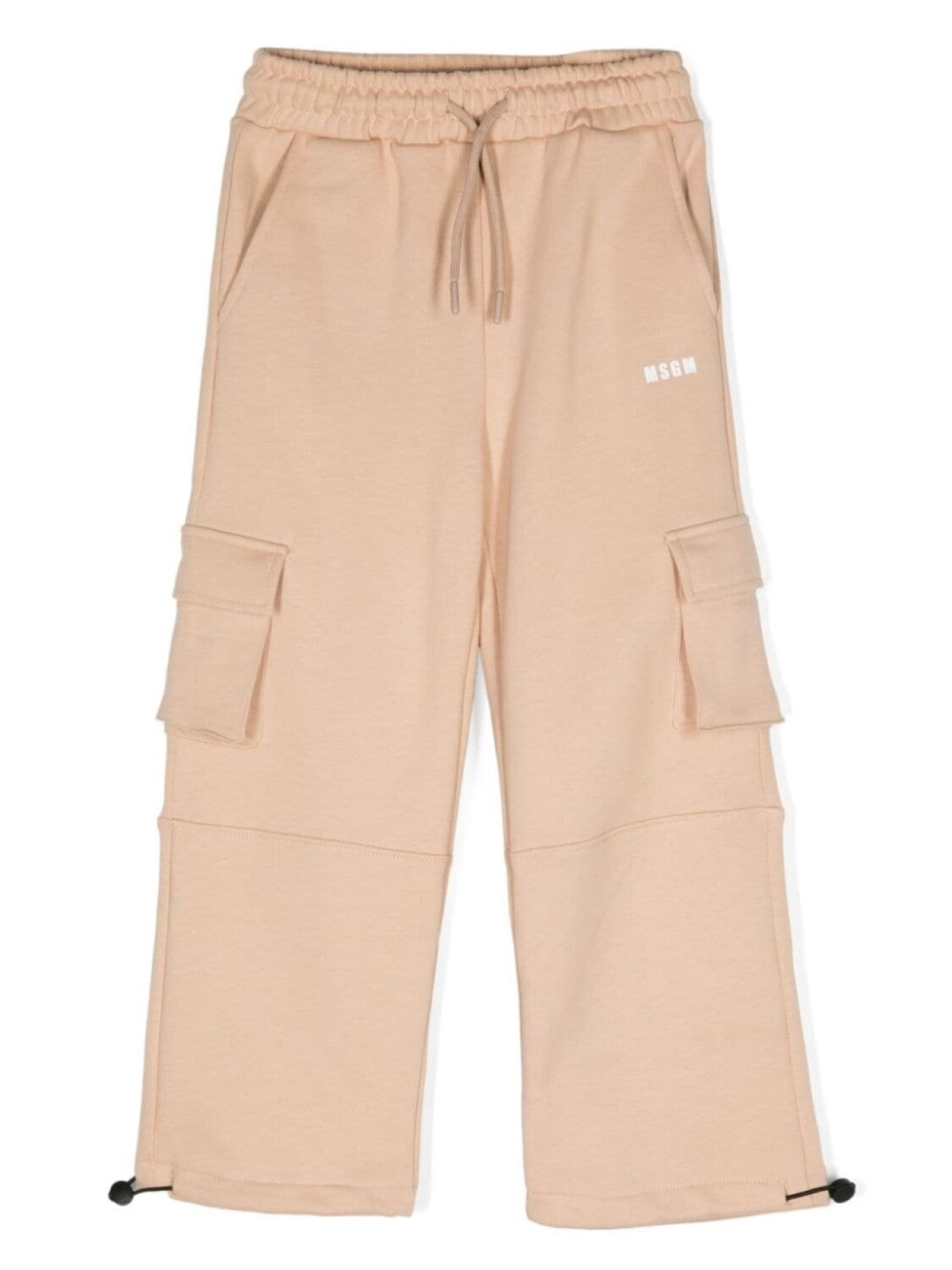 

MSGM Kids брюки карго с логотипом, нейтральный цвет