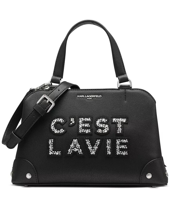 

Маленькая украшенная подарочная сумка KARL LAGERFELD PARIS, черный