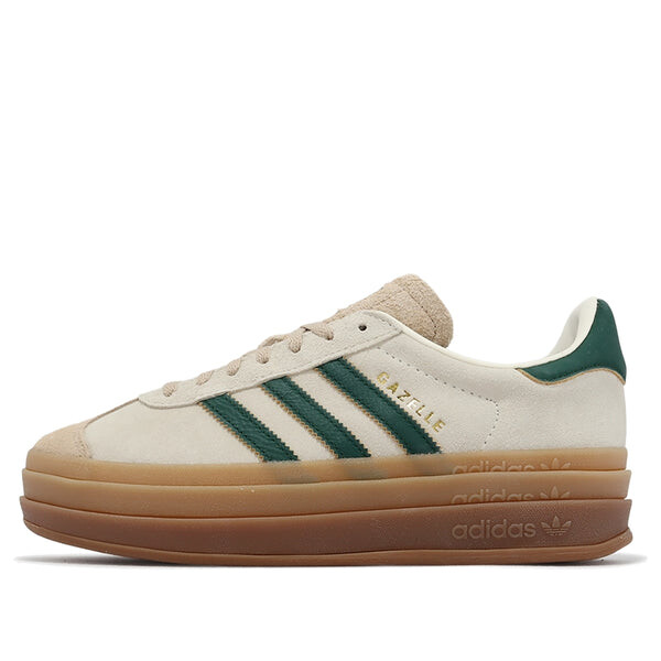 Кроссовки (WMNS) adidas Gazelle Bold 'Cream Collegiate Green', белый