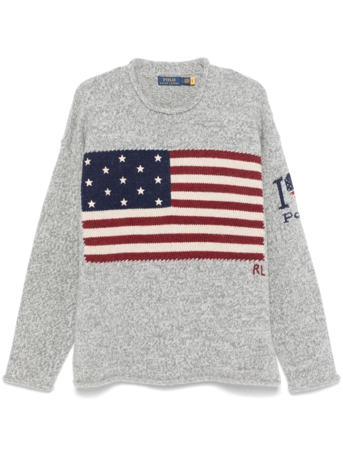 

Джемпер с флаговым мотивом Polo Ralph Lauren, серый