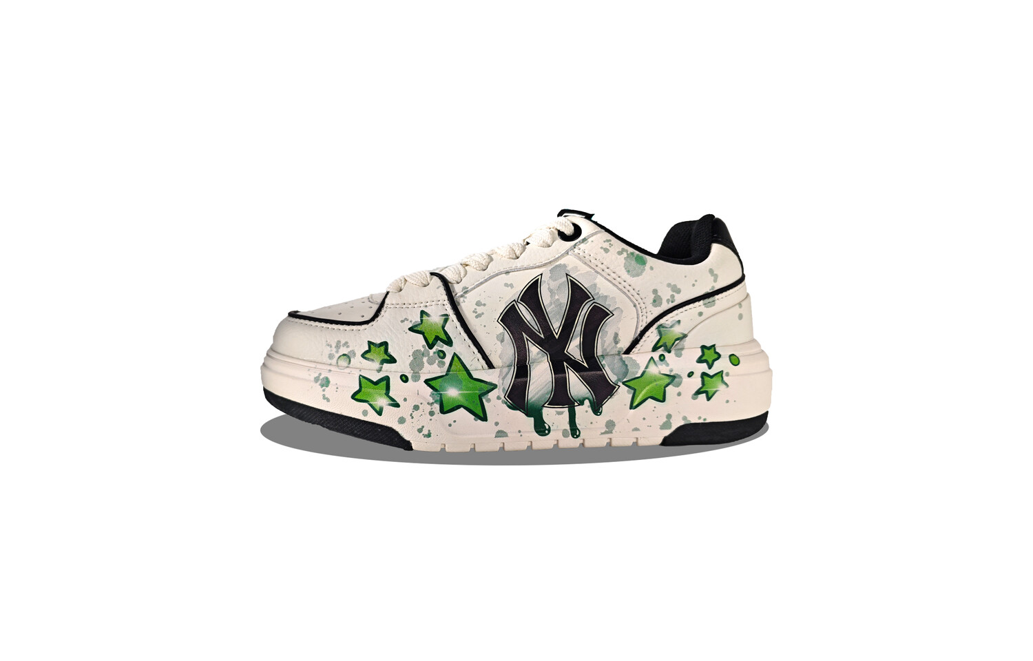 

Кроссовки MLB Chunky Liner Skateboard Shoes Unisex Low-Top Black, белый