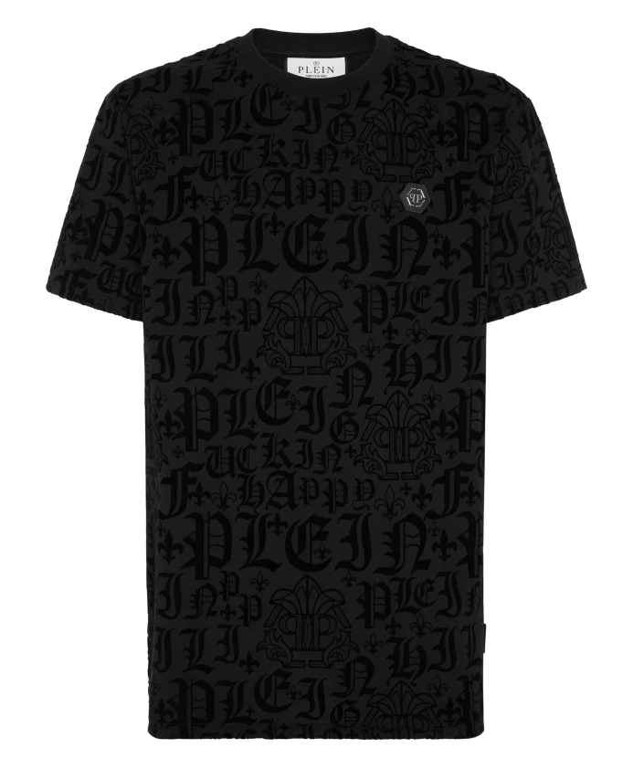 

Готическая футболка с круглым вырезом Philipp Plein, черный