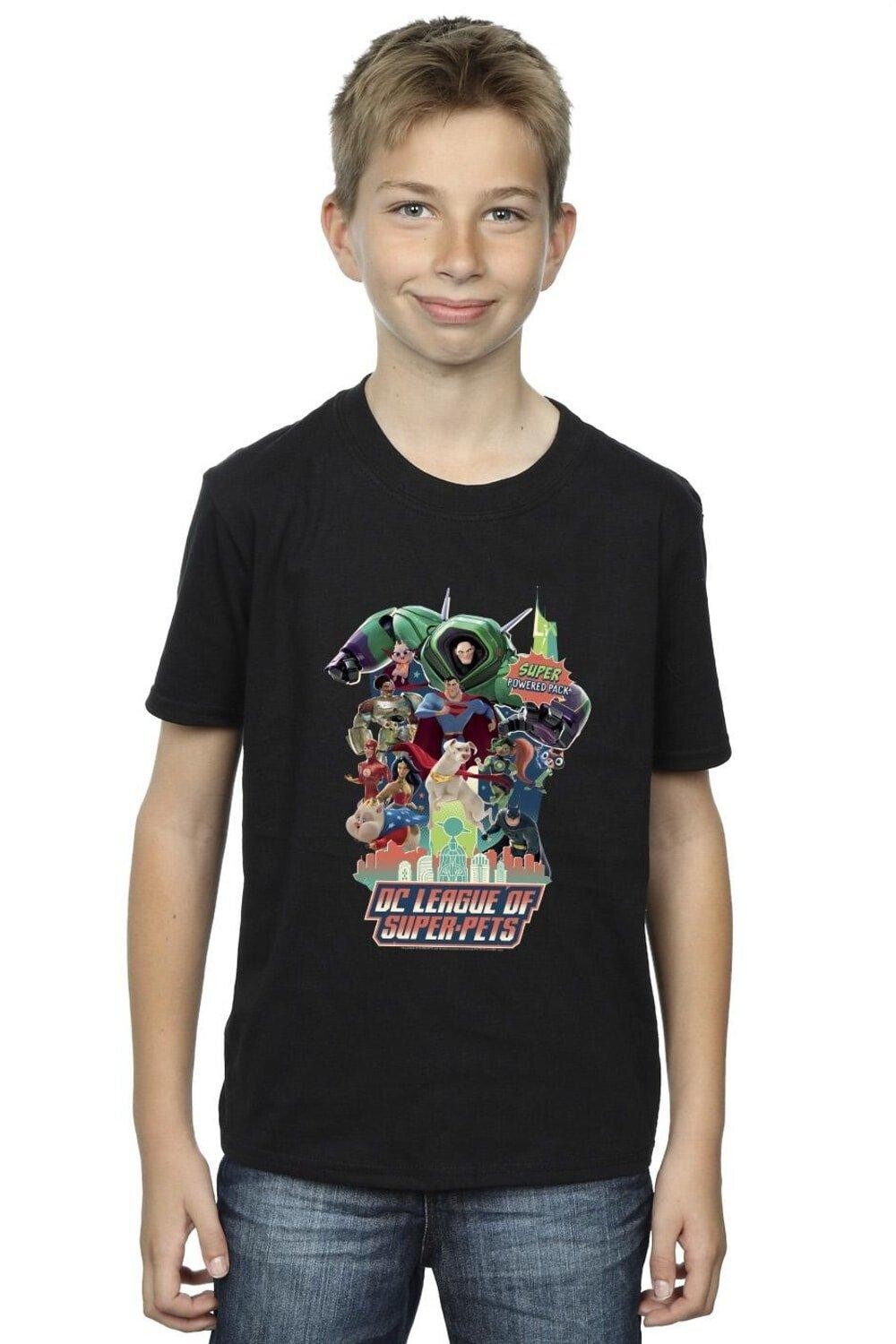 

Футболка DC League Of Super-Pets Super Powered Pack DC Comics, черный
