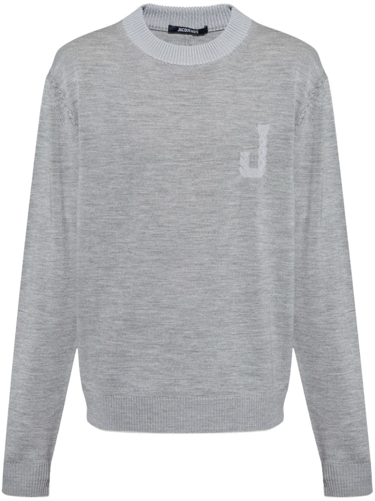 

Jacquemus джемпер с вышитым логотипом, серый
