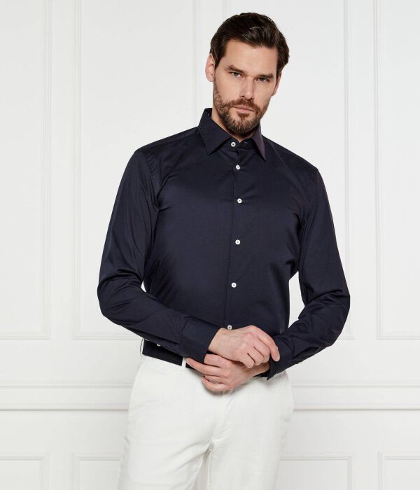 

Рубашка h-hank-kent-c3-214 Slim fit Boss, синий