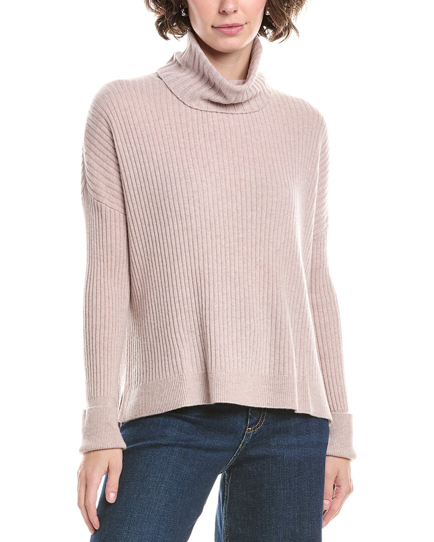 

Рафи ребристый водолазка кашемировый свитер Raffi, бежевый